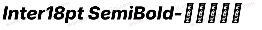 Inter18pt SemiBold字体转换